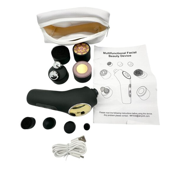 Multifunctional Facial Beauty Device With Attachments and Storage Bag NEW - Picture 1 of 8